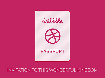 Dribbble invite dribbble invitation invite passport prospects