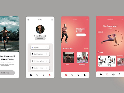 EXERCISE | GYM Mobile App Design