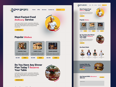 ONLINE FOOD DELIVERY WEB DESIGN figma design food ui graphic design landing page landing page in figma logo online delivery ui online food online food ordering online meal order food website portfolio portfolio design restaurant typography ui ui desig ui ux ui ux design web design