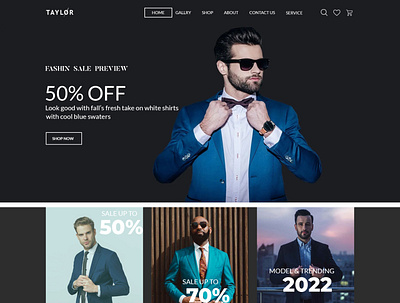 Fashion Website Design branding fashion graphic design logo ui