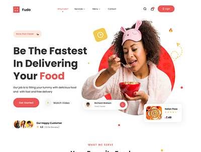 Food Website | UI Design 3d animation best food website branding food website graphic design logo motion graphics ui website