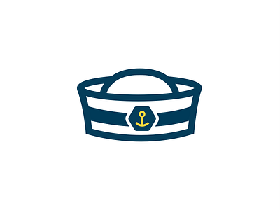 Sailor flat hat illustration sailor