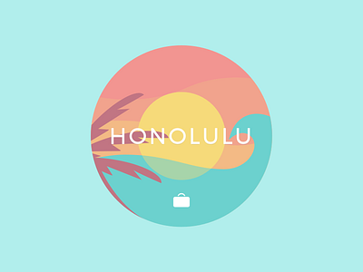 Honolulu aloha beach flat hawaii hawaiian honolulu ocean sunset travelbank tropical water wave