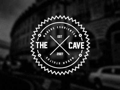 The Cave black brand cave cave corps corps logo personal personal brand white
