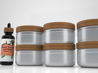 Jar And Bottle Branding 3D Mockup Using Blender branding design graphic design illustration typography ux