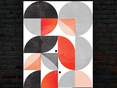 Poster design abstract art geometric art graphic design illustration poster design