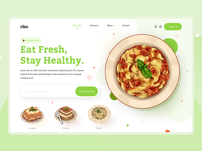 Cibo - Food Delivery Landing Page