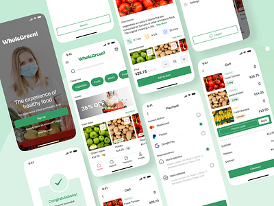 Grocery Ordering App app appdesign apps mobileappui ui uidesign uiux