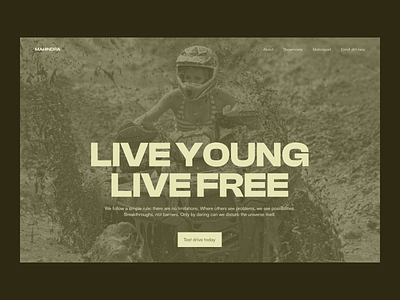 Mud Race by Mahindra Motorsport automotive dirt race event page landing page mahindra motorsport mud race mud race event offroad offroad vehicles sport uiux we live free we live young