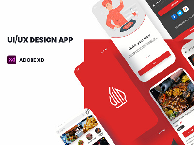 Design UI/UX App Resturant app app desgin design figma graphic design ui uiux design ux xd