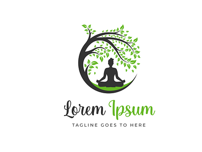 Yoga Logo Design, Meditation logo, Weight loss logo fitness logo designer