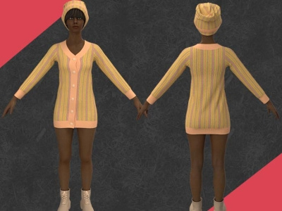 Outfit Female Marvelous Designer And Clo3d