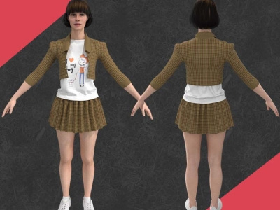 Outfit Female Marvelous Designer And Clo3d