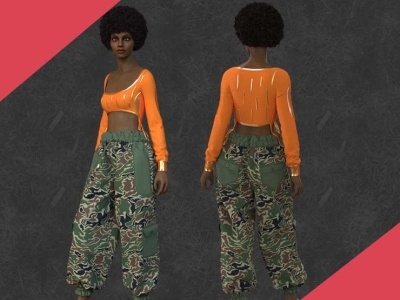 Outfit Female Marvelous Designer And Clo3d