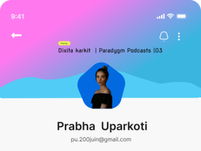 Social Media Page Design ui