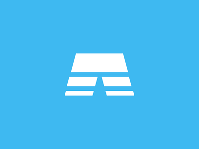 Short Logo app blue brainstorm concept idea logo shorts short sketch white
