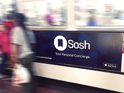 Sosh Bus Ad ad advertisement bus giant print sosh startup