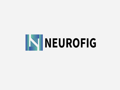 N Letter In concept.Modern logo of Neurofig.