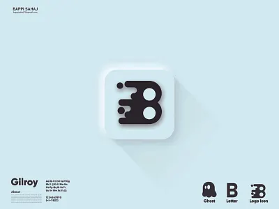 B+Gost Logo concept. a b c d e f g h i j k l app b b logo brand branding event expo gost logo icon identity letter b letter logo logo m n o p q r s t u v w x y z neon offf type typography