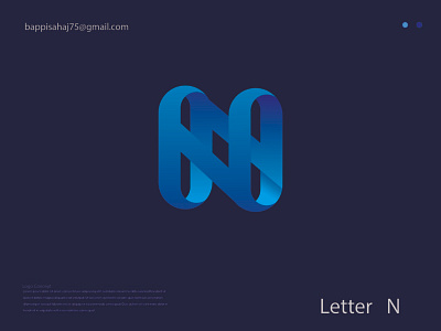 Letter N Logo Concept. 3d animation app brand branding design graphic design illustration logo motion graphics ui vector