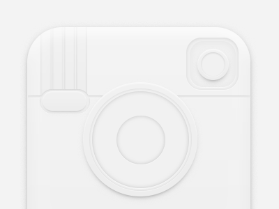 White instagram icon icon instagram matte white