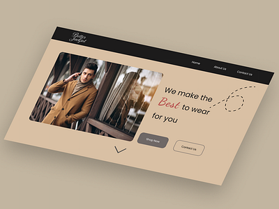 Simple Landing Page For Clothing Brand