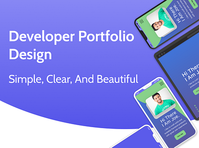 Developer portfolio design portfolio ui ux web design