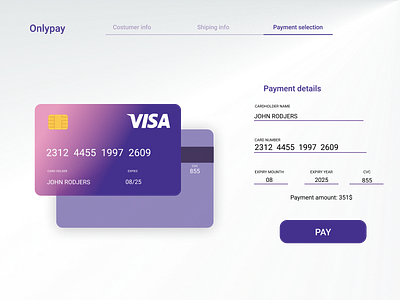 Credit Card Checkout. Daily ui 02