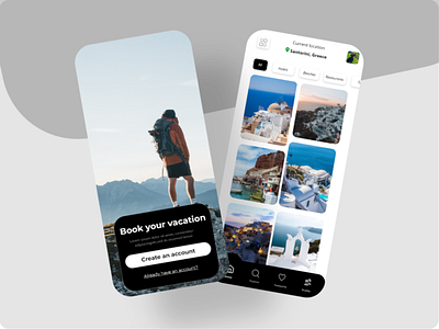 Travelling agency UI design concept