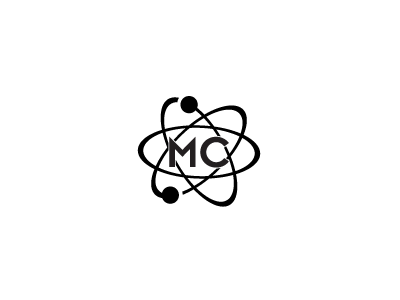 MCI Logo Phase 2 atom black branding concept icon landon logo rick rick landon rick landon design vector