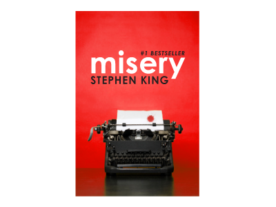 Misery Cover (red) blood book concept cover horror red typewriter