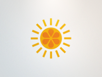 Daybreak Logo (Proposed 2) fruit icon landon logo orange rick rick rick landon rick landon design sun vector yellow