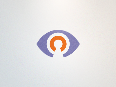 Virallock Logo Detail (Proposed) clean eye icon landon lock logo modern orange purple rick rick landon rick landon design