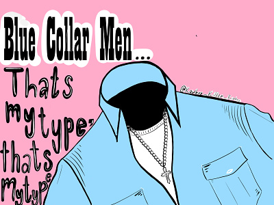 Blue Collar Man Love app design graphic design illustration