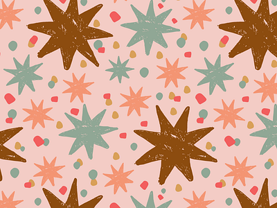 Cute Stars Pattern Design design fashion design graphic design illustration pattern pattern design