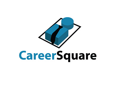 Career Square design icon illustration logo ve vector