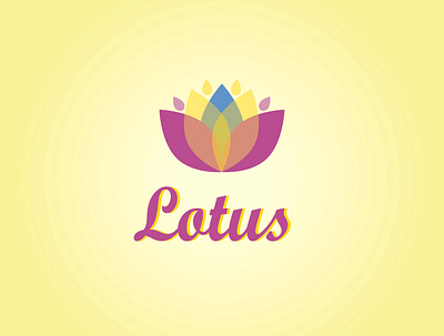 Lotus branding design icon illustration logo lotus typography vector