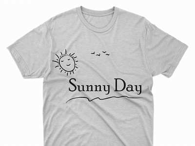 Sunny Day T-shirt Design creative idea graphic design inspiration print design printing tshirt tshirt design