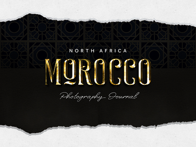 Morocco Photography Project for Behance brand branding concept design graphic graphic design identity logo marque typography