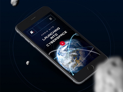 Maria Nita digital design astrophysicist brand digital earth identity logo m marque mobile nasa space ux