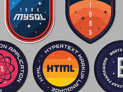 Maria Nita Website Mission Patches badges graphic mission moon nasa patch photoshop simple space texture web web design