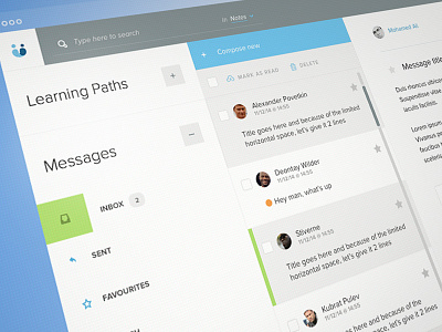 Inbox flat fluid inbox messages responsive sidebar sidebars space
