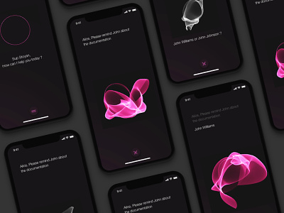 Personal Assistant after effects animation assistant ios11 iphone x iphonex particles personal