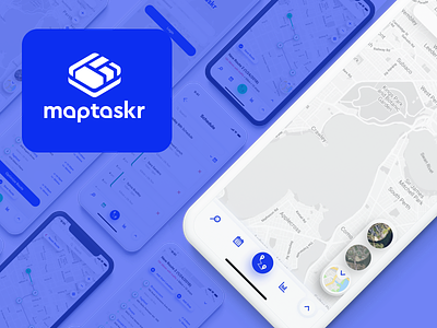 MapTaskr android app ios map tracker ui