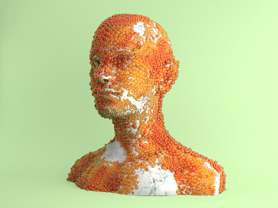 Skin Care 3d abstract arnold c4d cgi frame houdini style