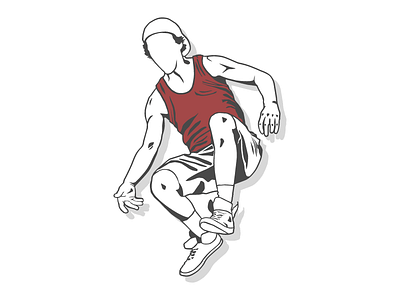 Jumping active athletic forms illustration jump jumping