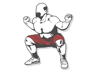 Weightlifting athletic forms illustration strength weightlifting