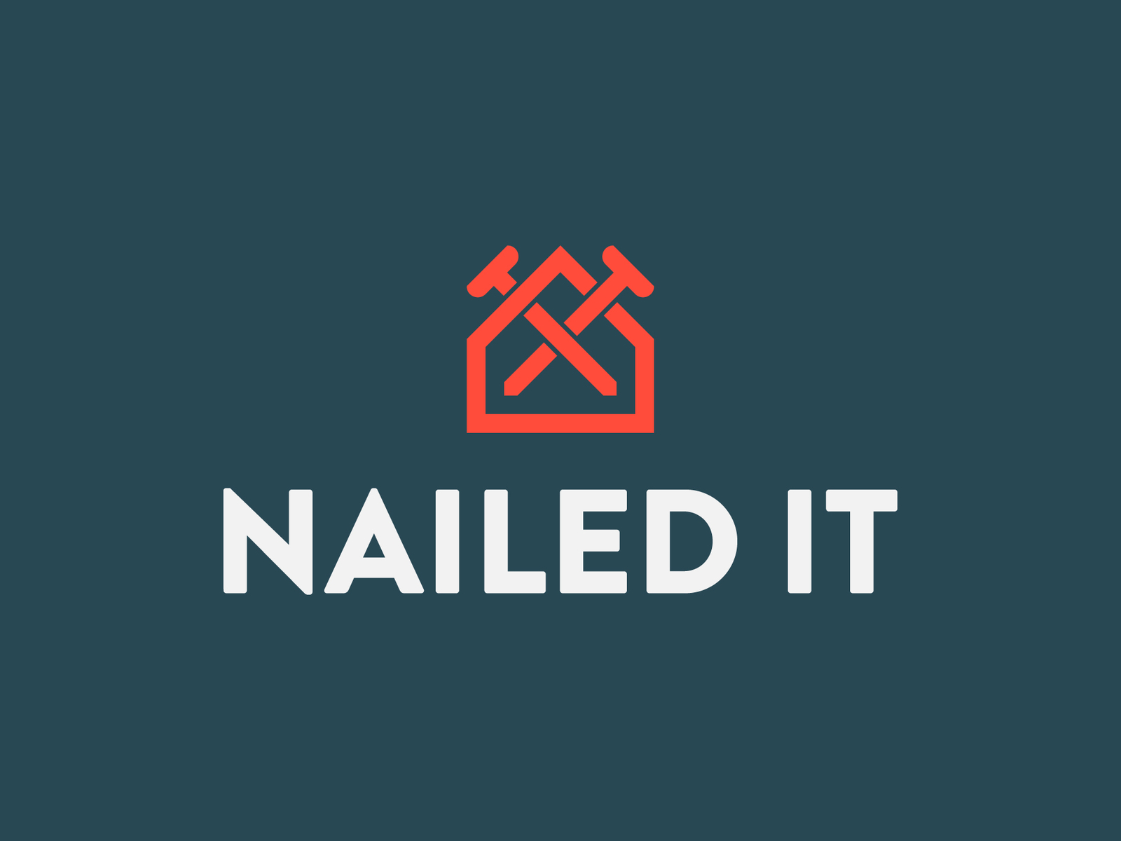 Nailed It Roofing And Remodeling Logo By Spencer Higbee On Dribbble