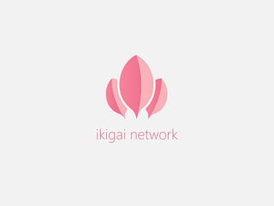 Ikigai Network brand identity branding graphic design illustration logo