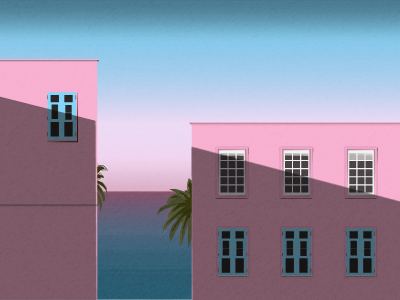 Pastel Pink Buildings building blocks design flat flat design game graphic graphic design graphics illuminated illustration pastel color pastel colors pastel illustration ui ux vector vectors